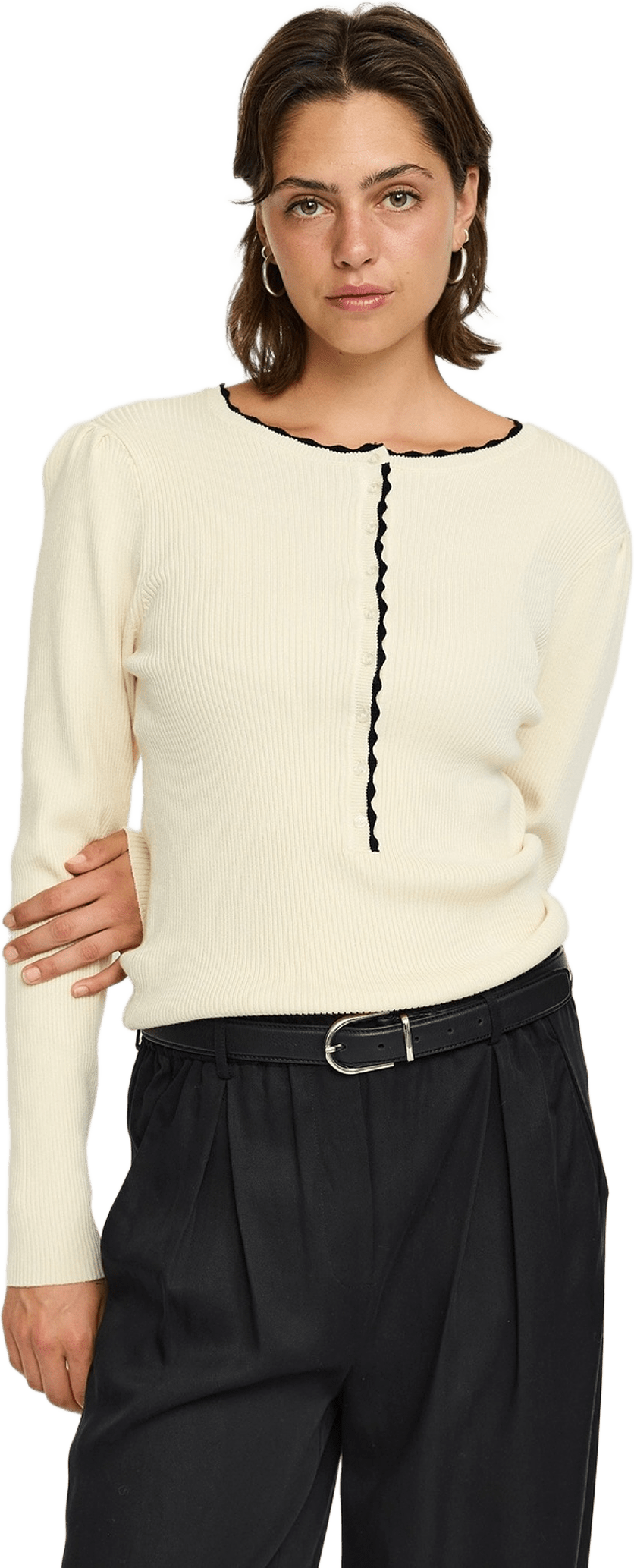 Srjude Knit - Arctic Wolf, från Soft Rebels, i färgen arctic wolf.