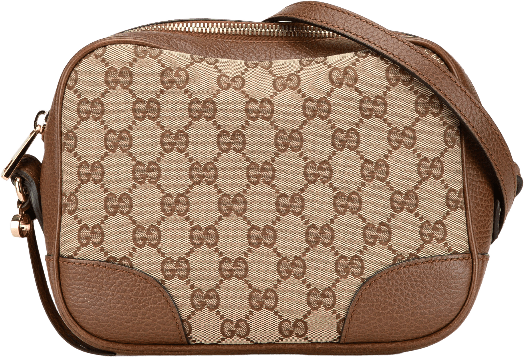 Gucci Gg Canvas Bree Crossbody, från Luxclusif, i färgen beige.