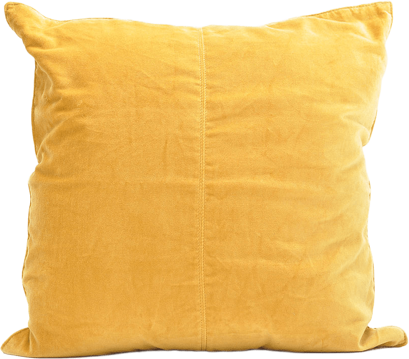 Kuddfodral Velvet, 50x50 cm, från Ceannis, i färgen Yellow.