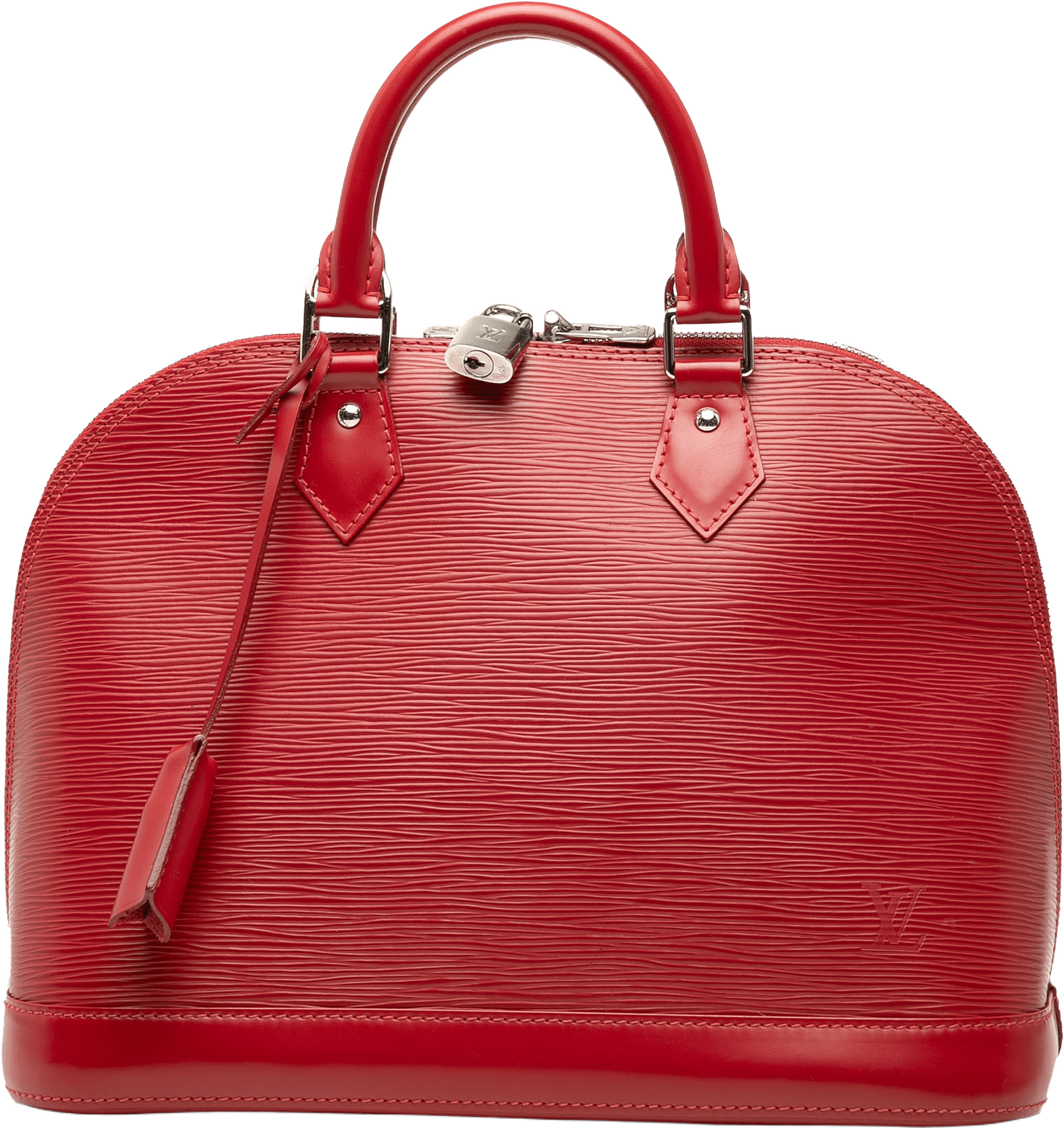 Louis Vuitton Epi Alma Pm, från Luxclusif, i färgen red.