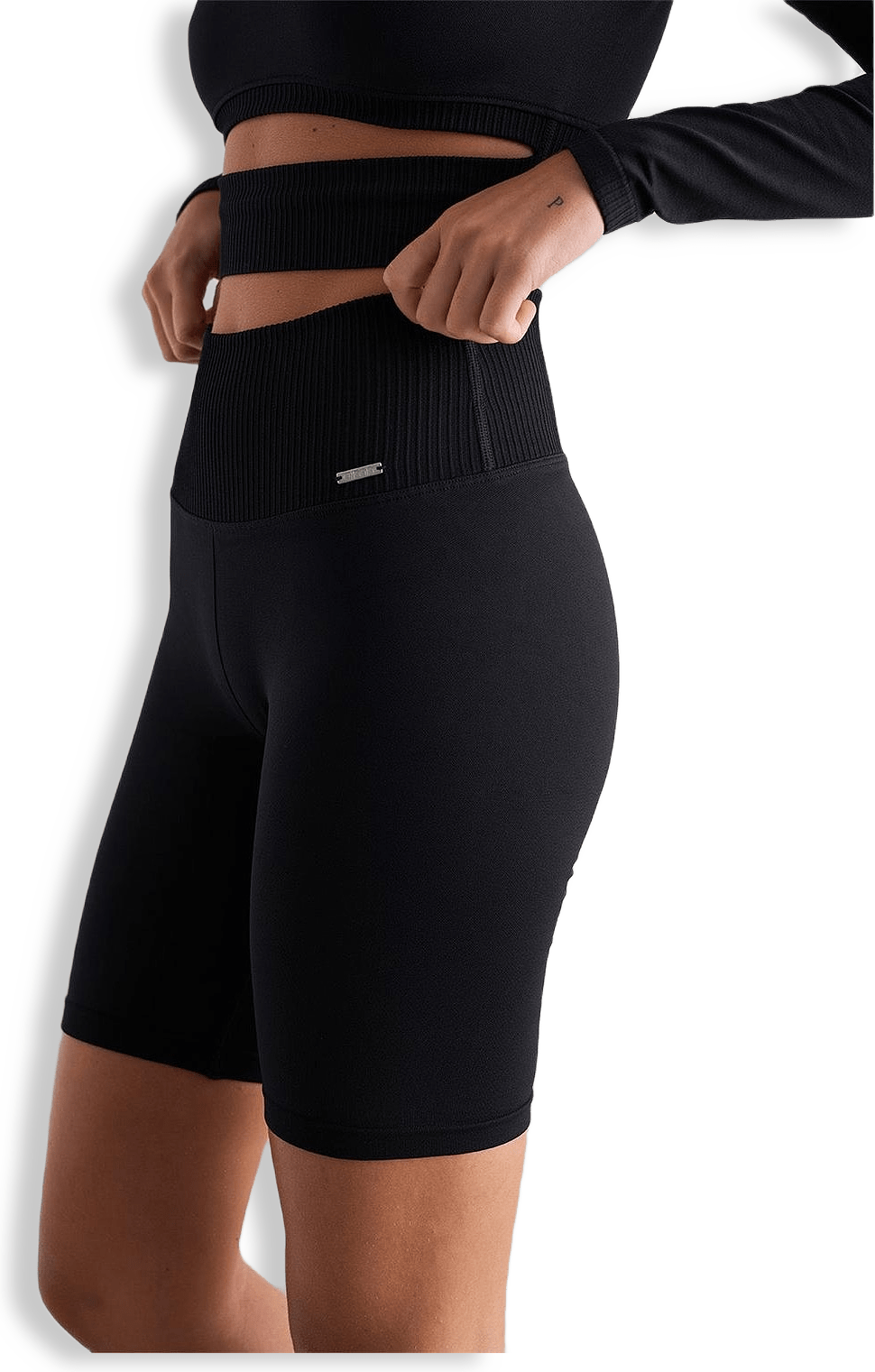 Black Limitless Seamless Biker Shorts