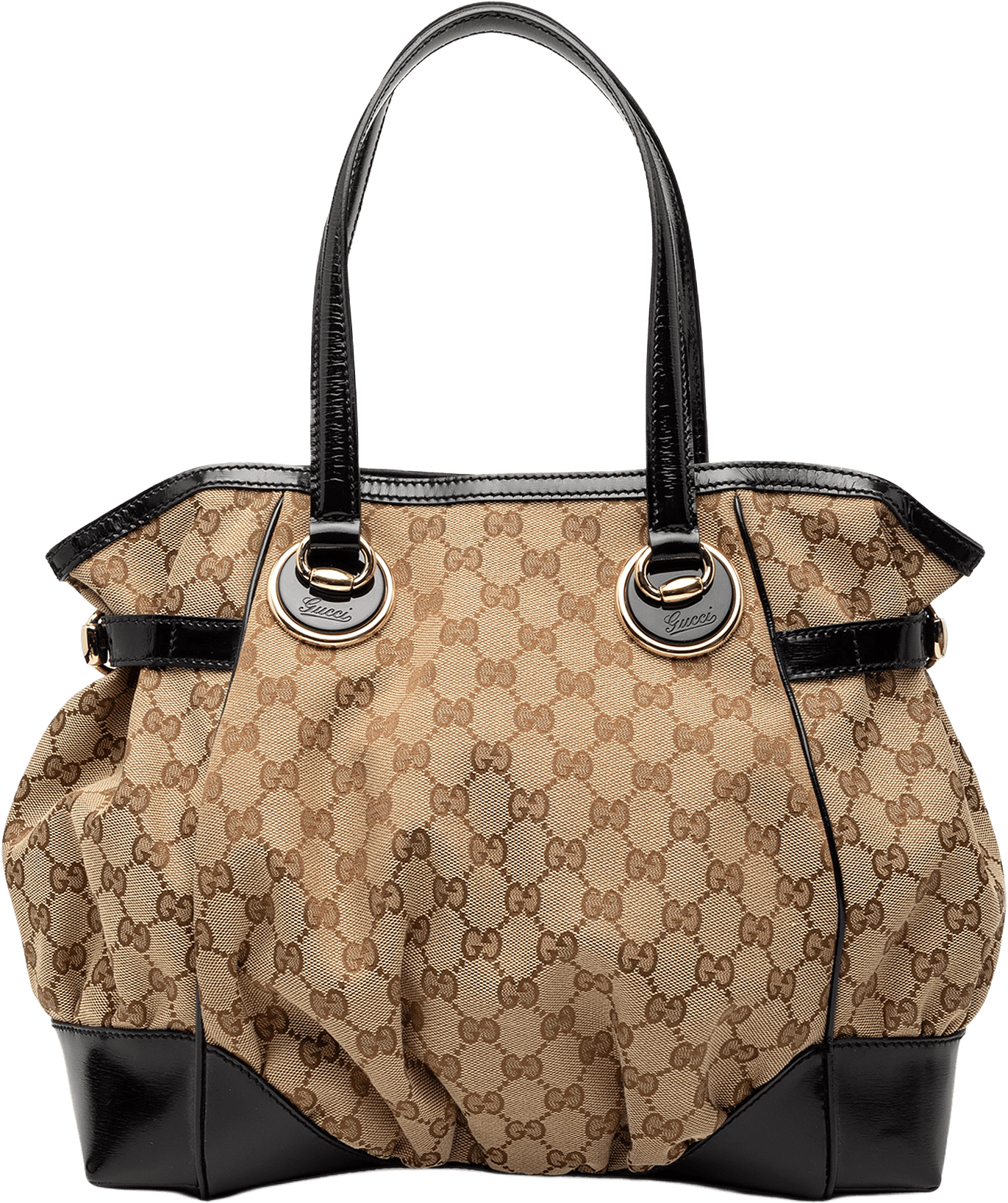 Gucci Gg Canvas Full Moon Tote, från Luxclusif, i färgen beige.