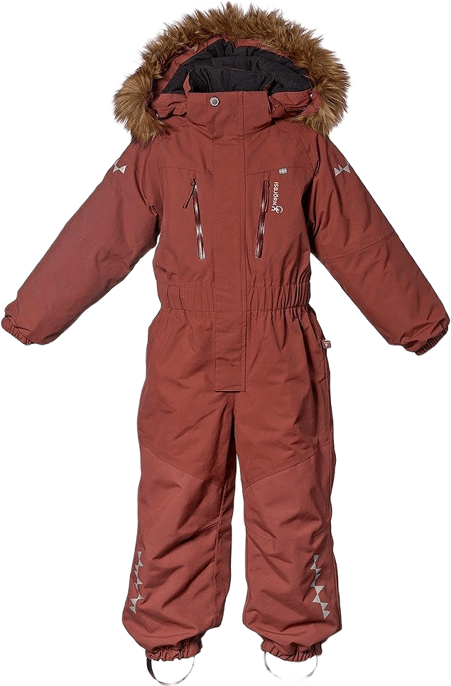 Isbjörn Snowlion Vinteroverall, från ISBJÖRN of Sweden, i färgen volcano.
