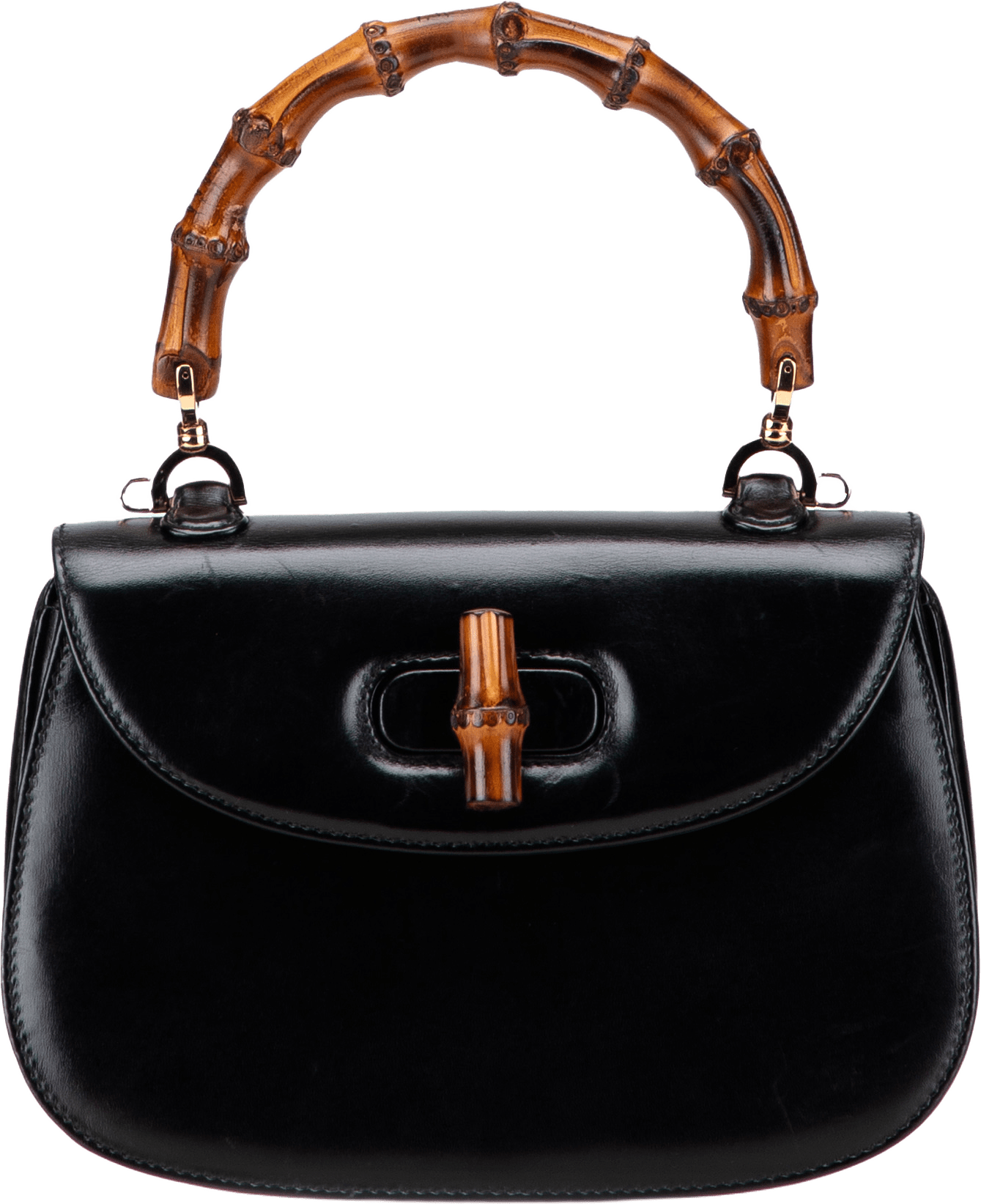 Gucci Calfskin Bamboo Night, från Luxclusif, i färgen black.