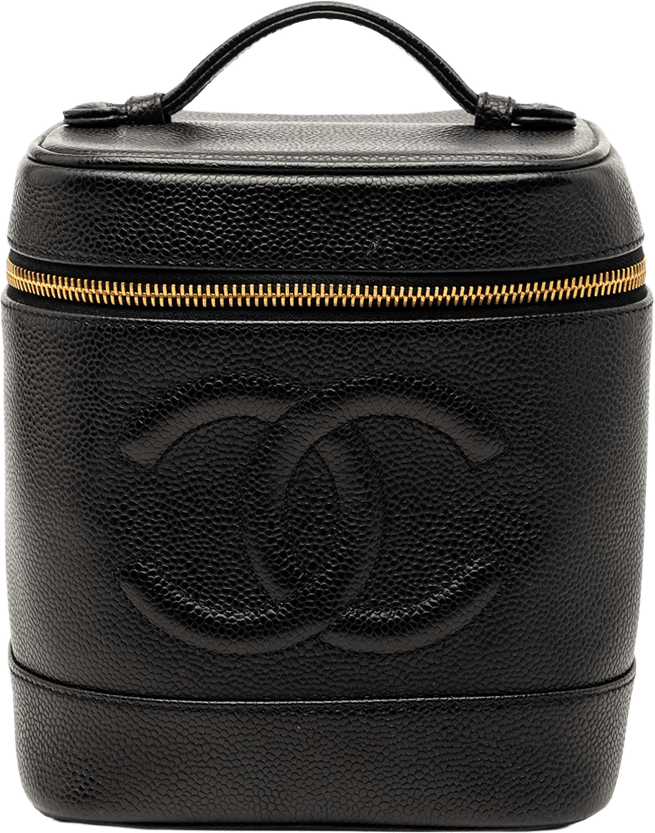 Chanel Cc Caviar Vanity Bag, från Luxclusif, i färgen black.