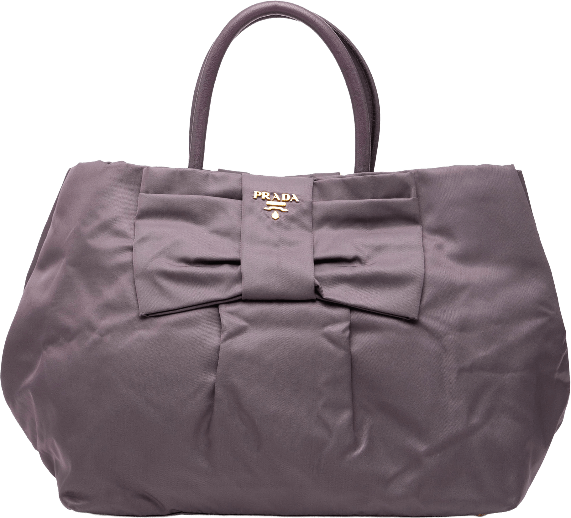 Prada Tessuto Fiocco Tote, från Luxclusif, i färgen purple.