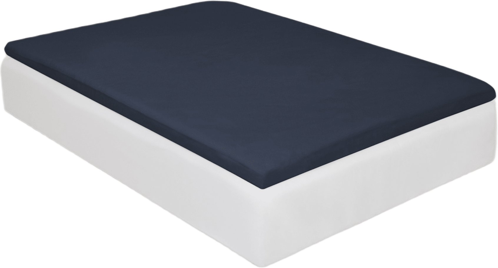 Kuversytt Lakan Arkipelag Blank Navy 90x200cm, från Arkipelag, i färgen navy.