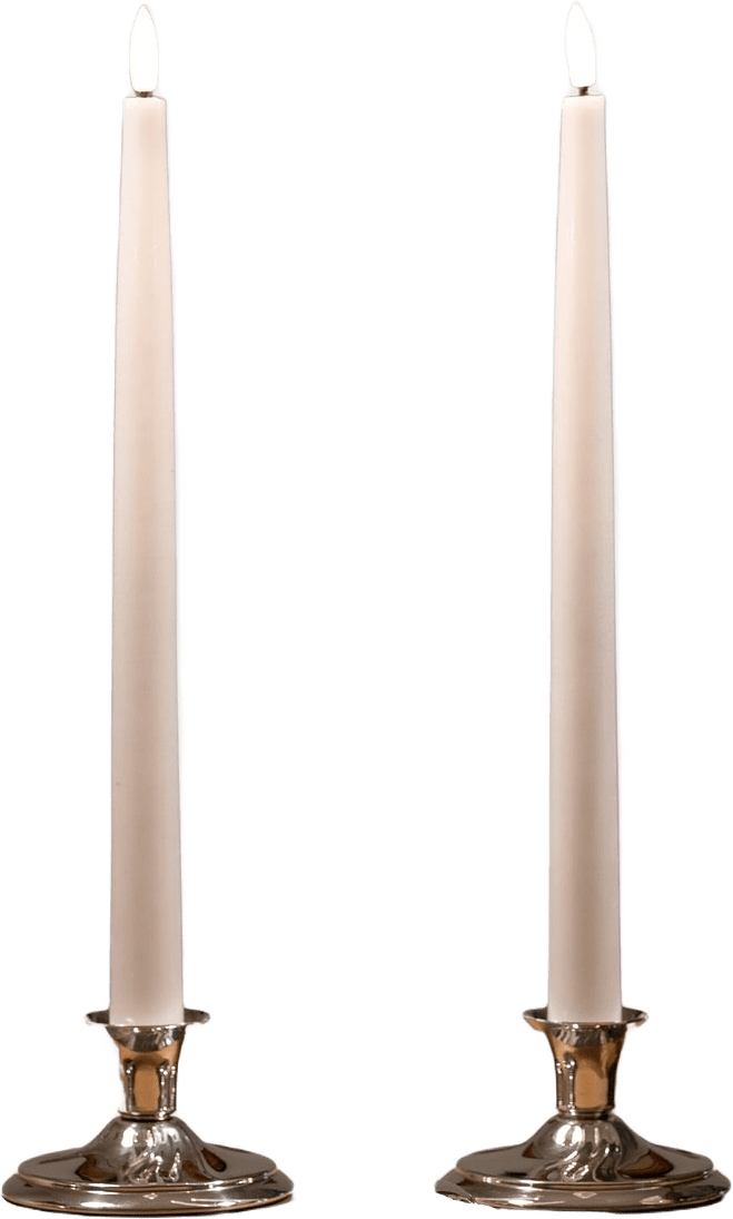 Luna Led Kronljus Vit 33 cm 2 St