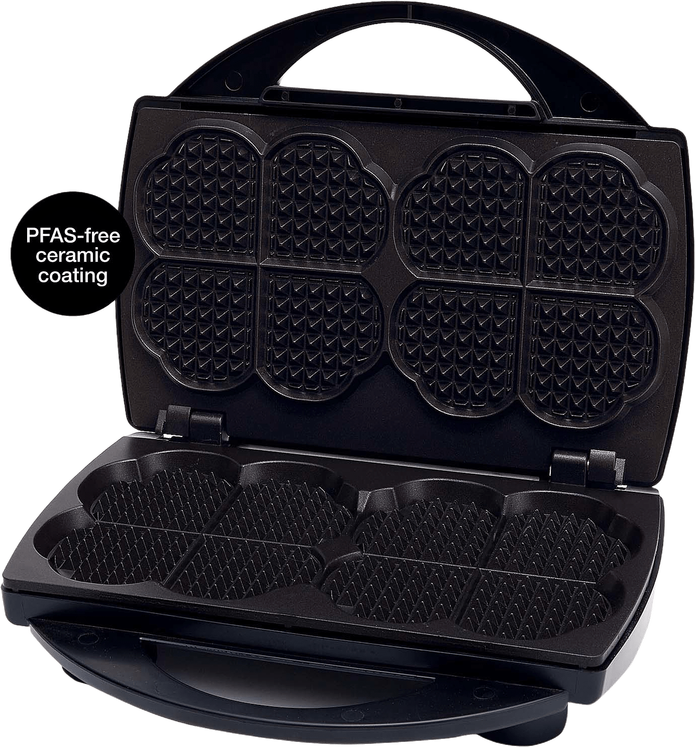 Våffeljärn Dubbelt Nobless 909.0 Keramiskt, Sound, från Åviken, i färgen svart.