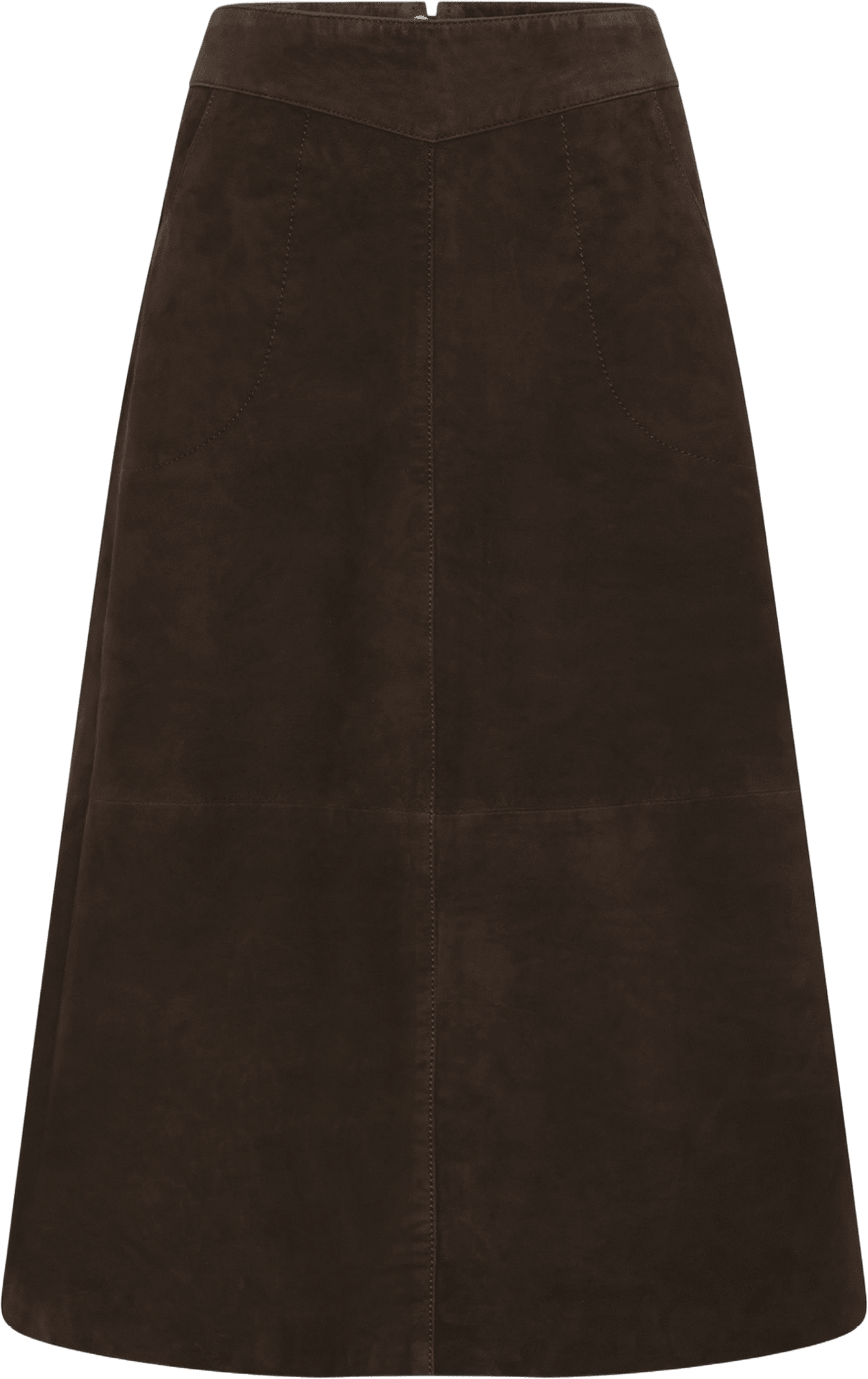 Dagmar Skirt, från Saki, i färgen dark brown.