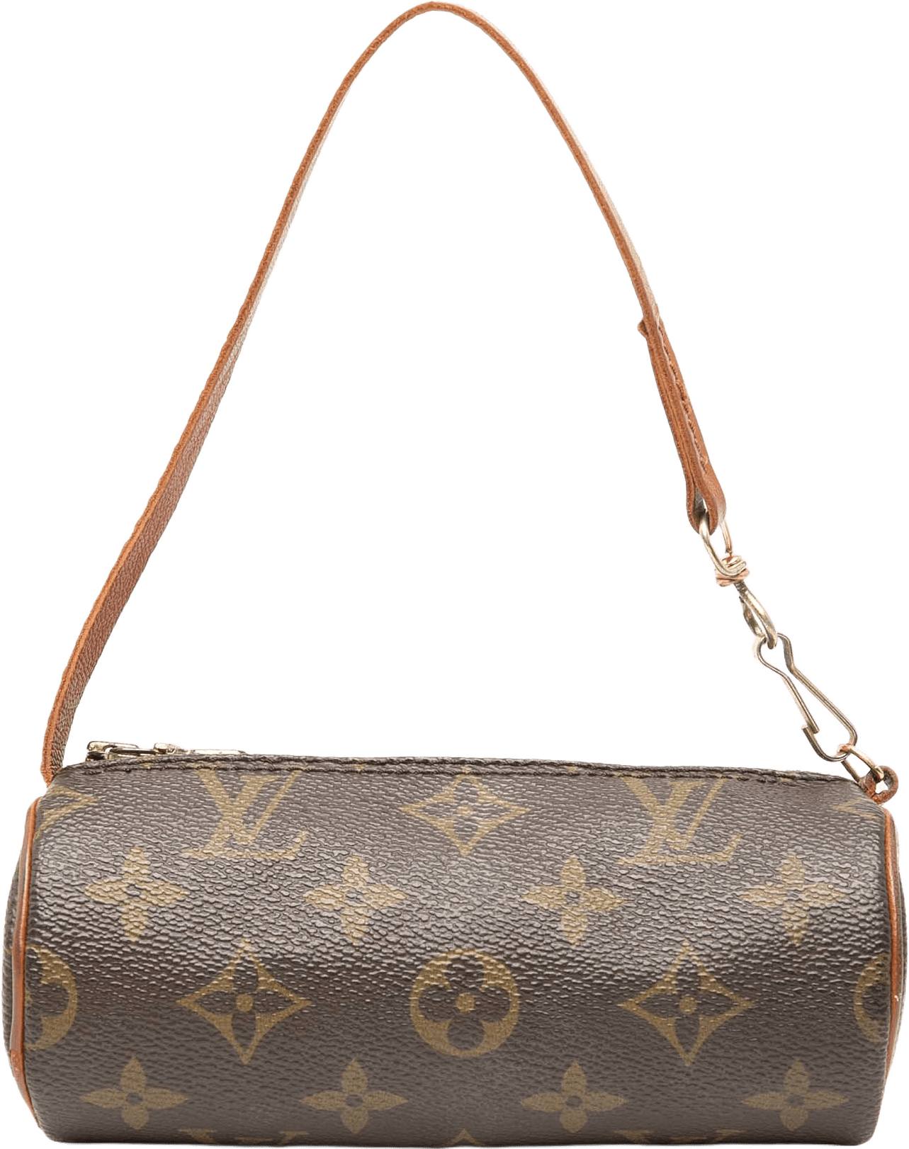 Louis Vuitton Monogram Papillon Pochette, från Luxclusif, i färgen brown.