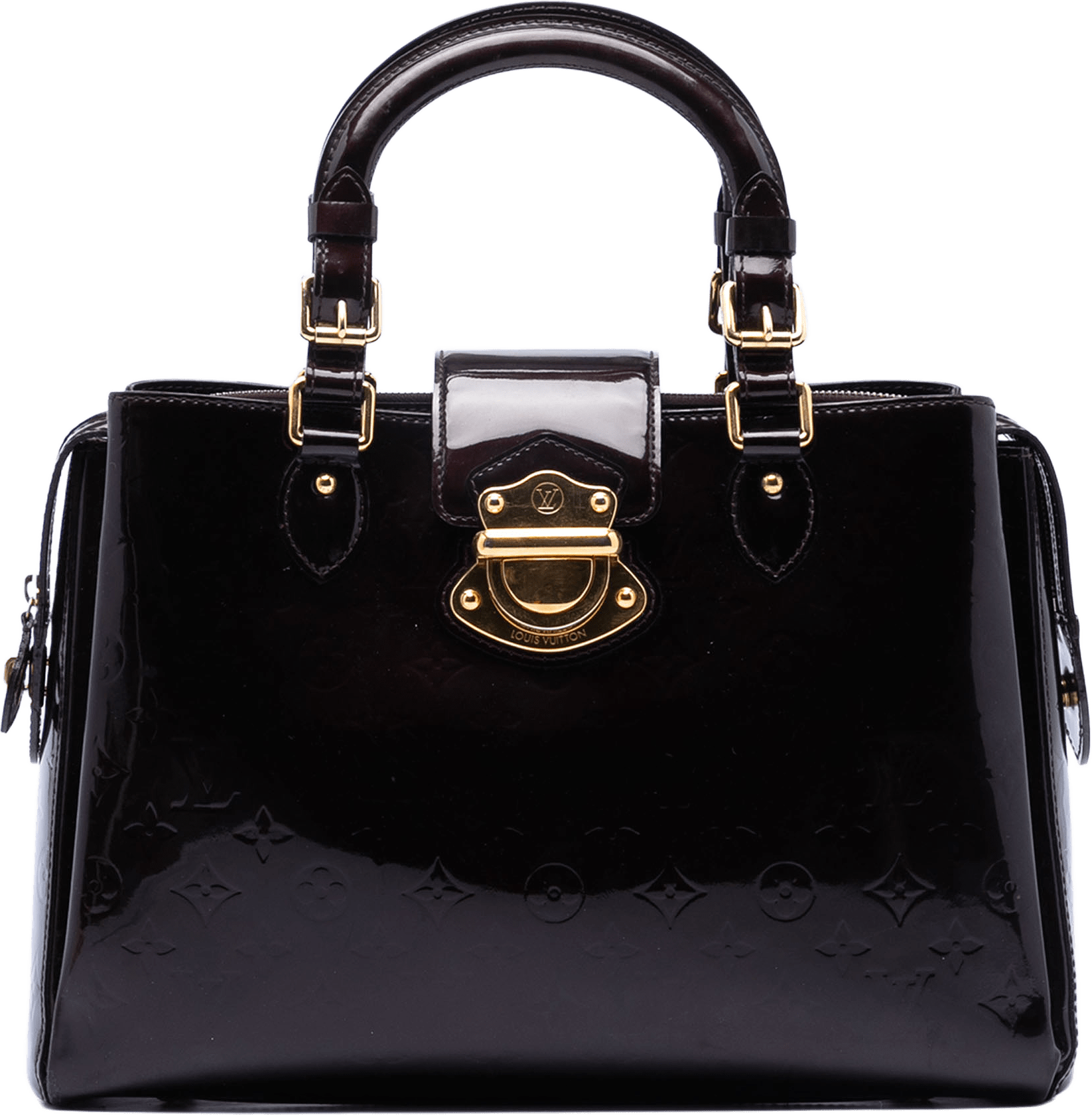 Louis Vuitton Monogram Vernis Melrose Avenue, från Luxclusif, i färgen purple.