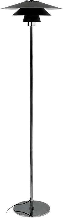 Kay Floor Lamp Black, från Dyberg Larsen, i färgen black/ chrome.