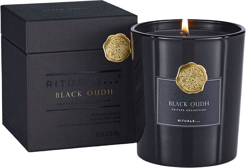 Black Oudh Exklusivt doftljus, från Rituals, i färgen Black.