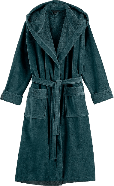 Super Smooth Cotton Bathrobe Women, från Rituals, i färgen Petrol.