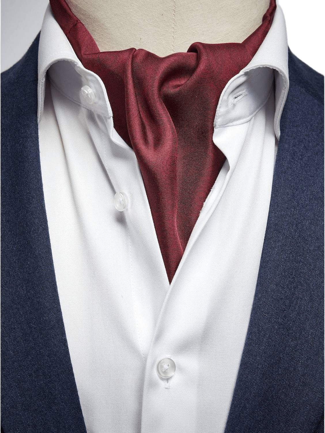 Silk Double Pointed Ascot Formal