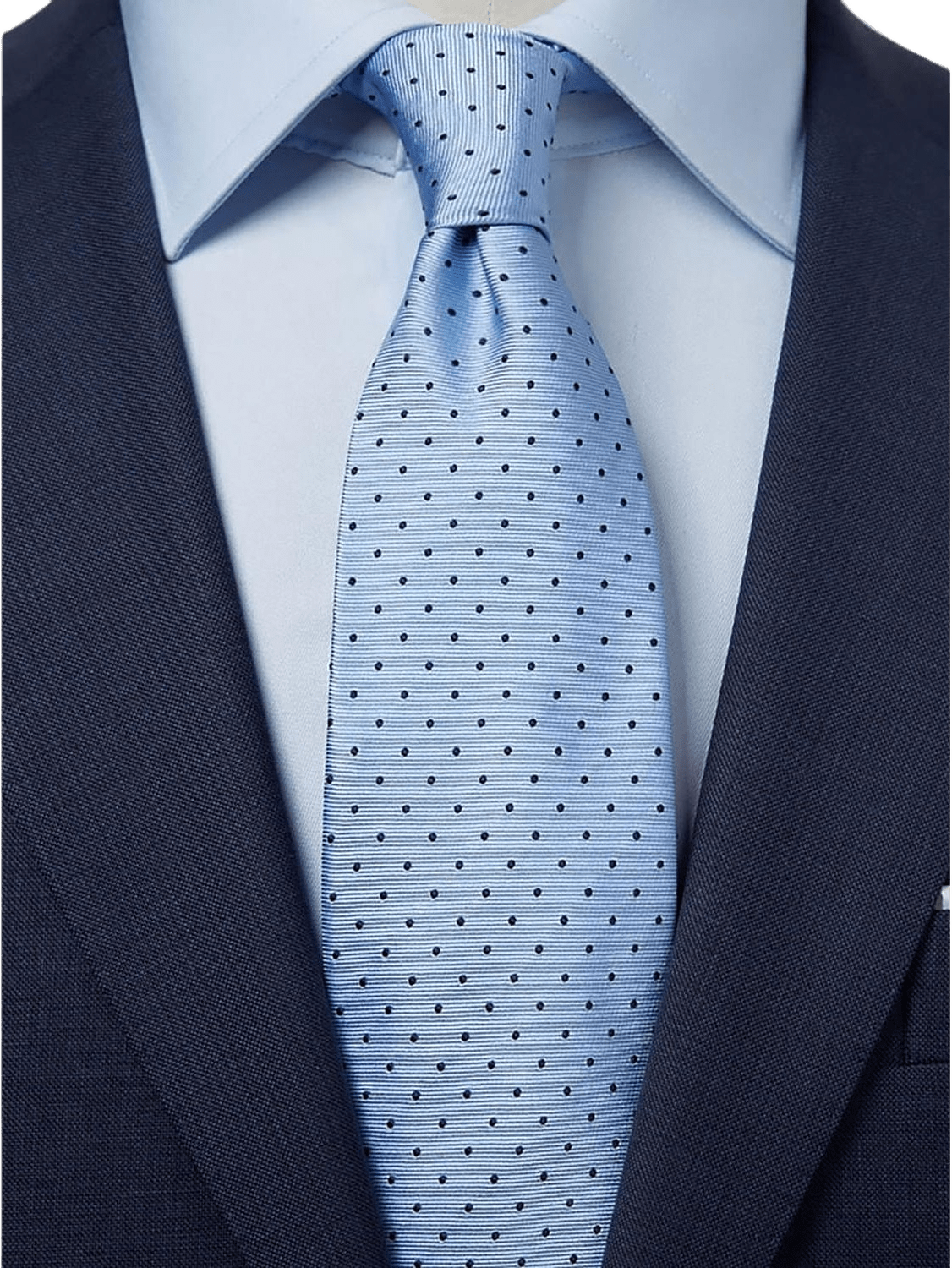 Tie Dot, från John Henric, i färgen ljusblå & mörkblå.