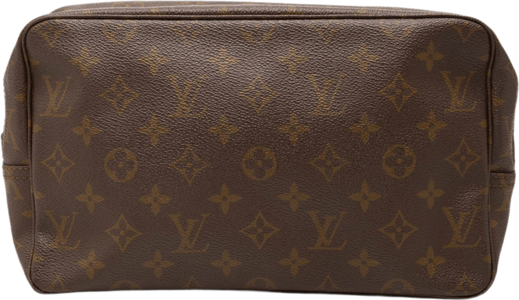 Louis Vuitton Monogram Trousse Toilette 28, från Luxclusif, i färgen brun.