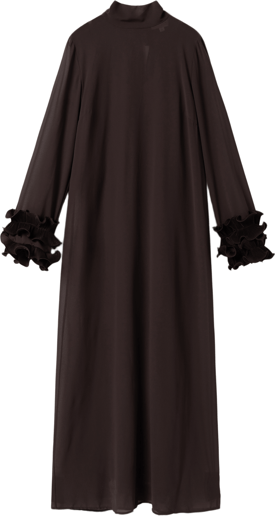 N-latania Long Dress - Chocolate, från Noella, i färgen chocolate.