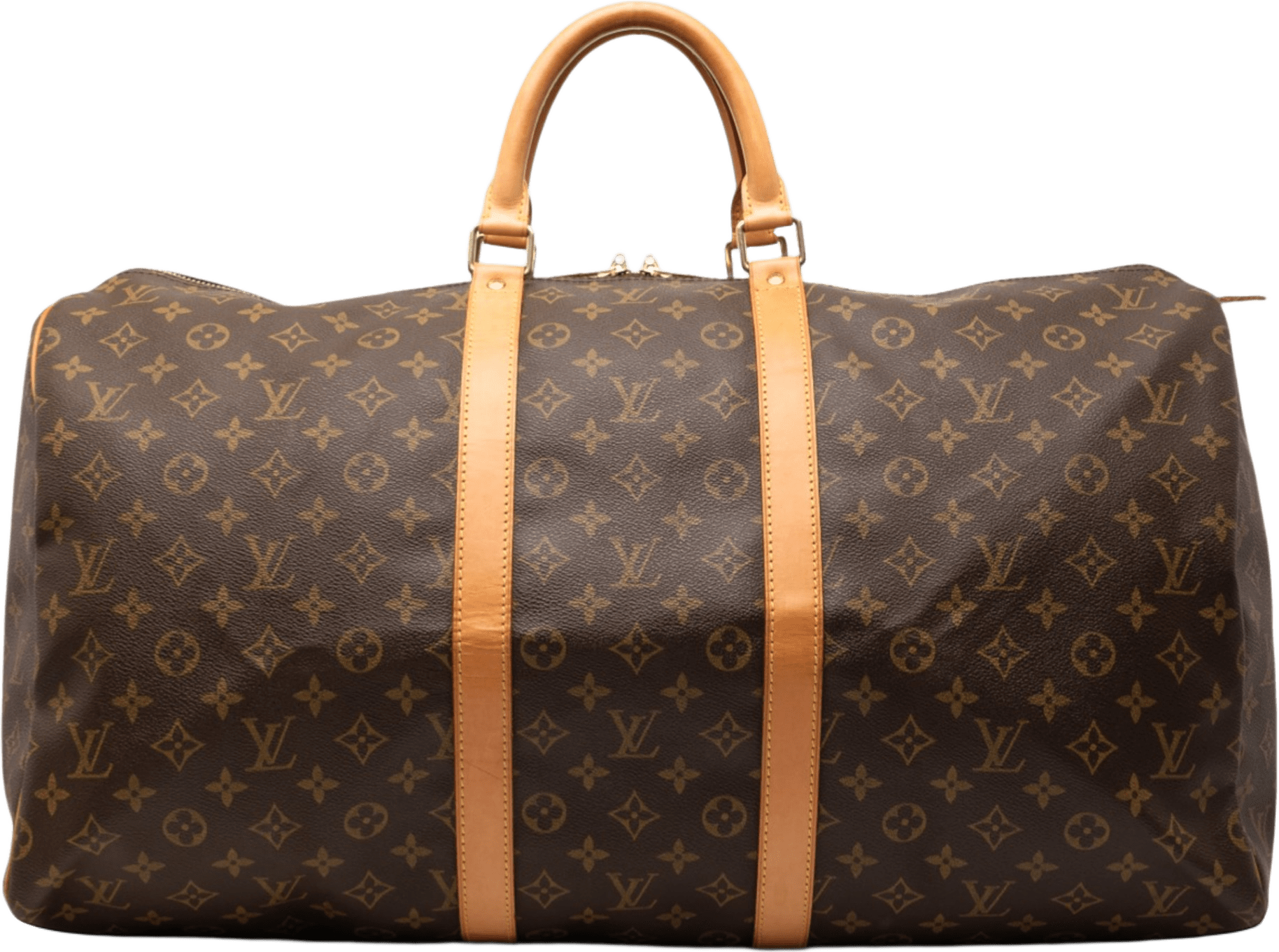 Louis Vuitton Monogram Keepall 55, från Luxclusif, i färgen brown.