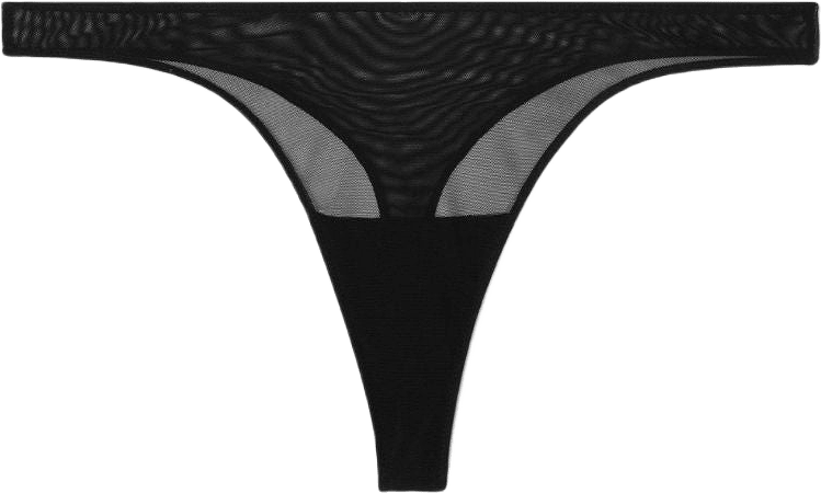 Mesh Thong, från Understatement, i färgen black.