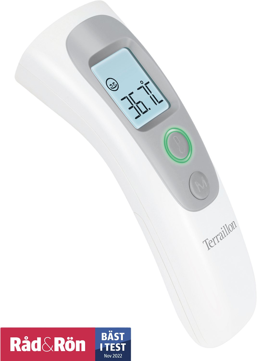 Febertermometer Thermo Distance Non Contact, från Terraillon, i färgen vit.