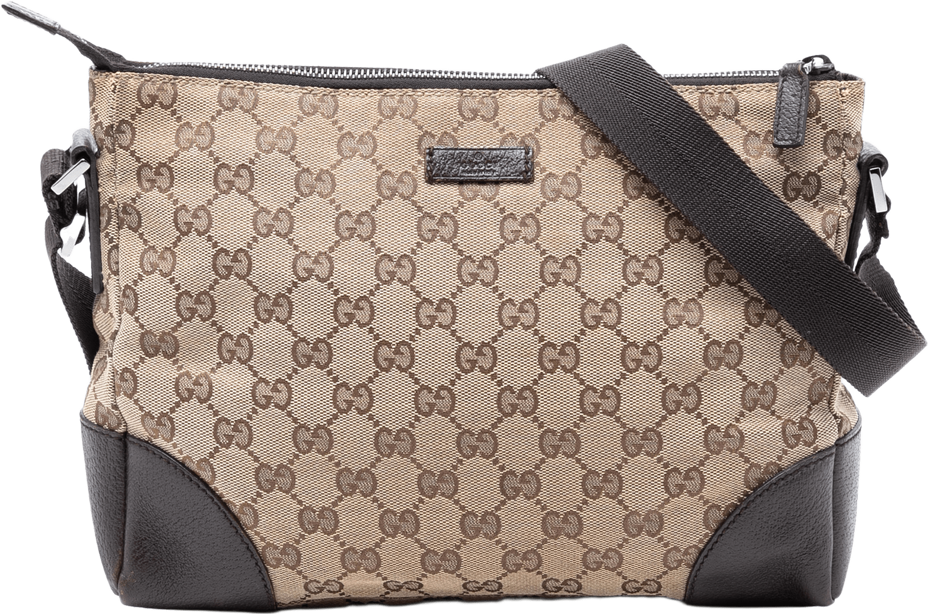 Gucci Gg Canvas Crossbody, från Luxclusif, i färgen beige.