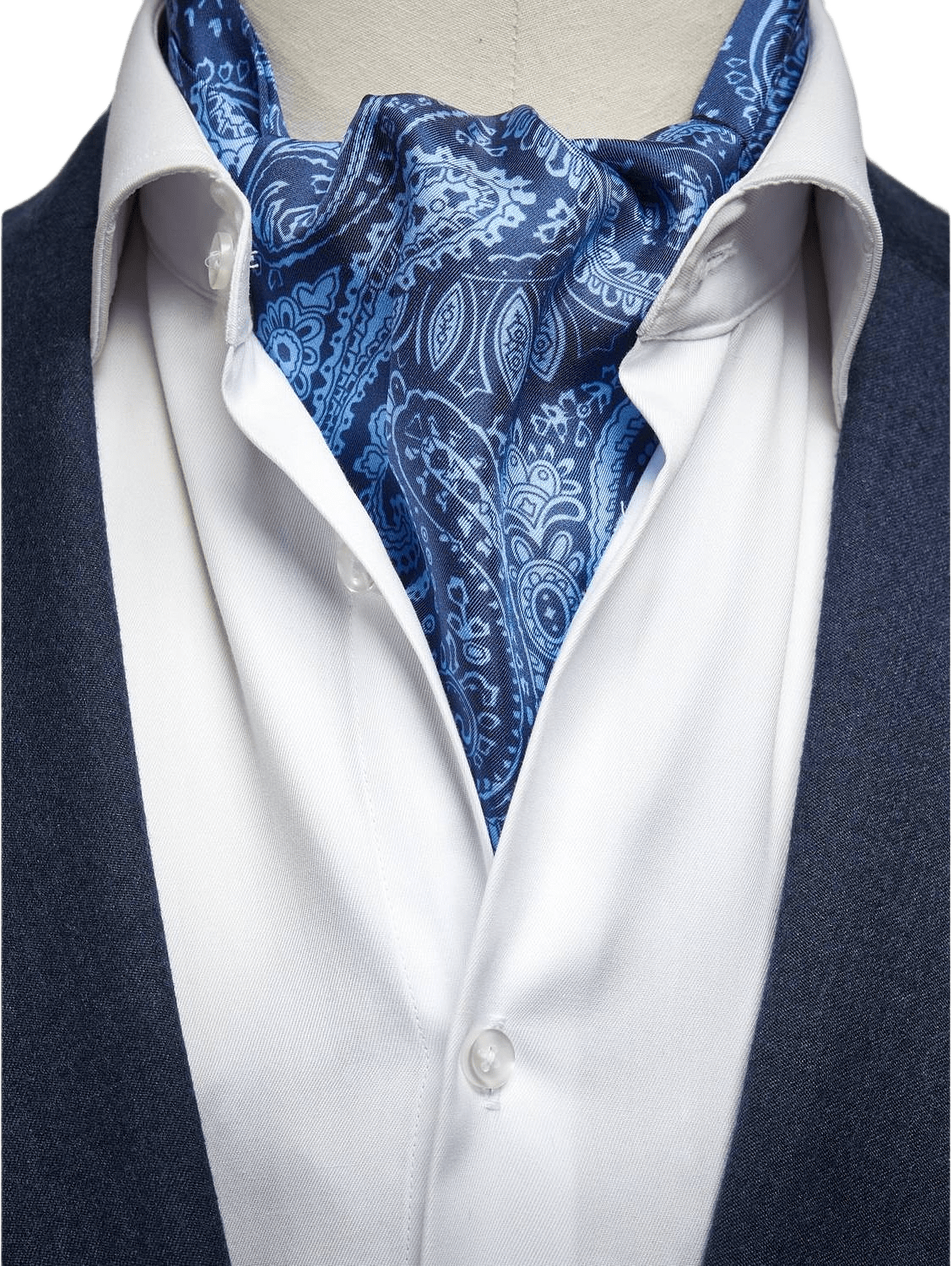 Silk Double Pointed Ascot Paisley