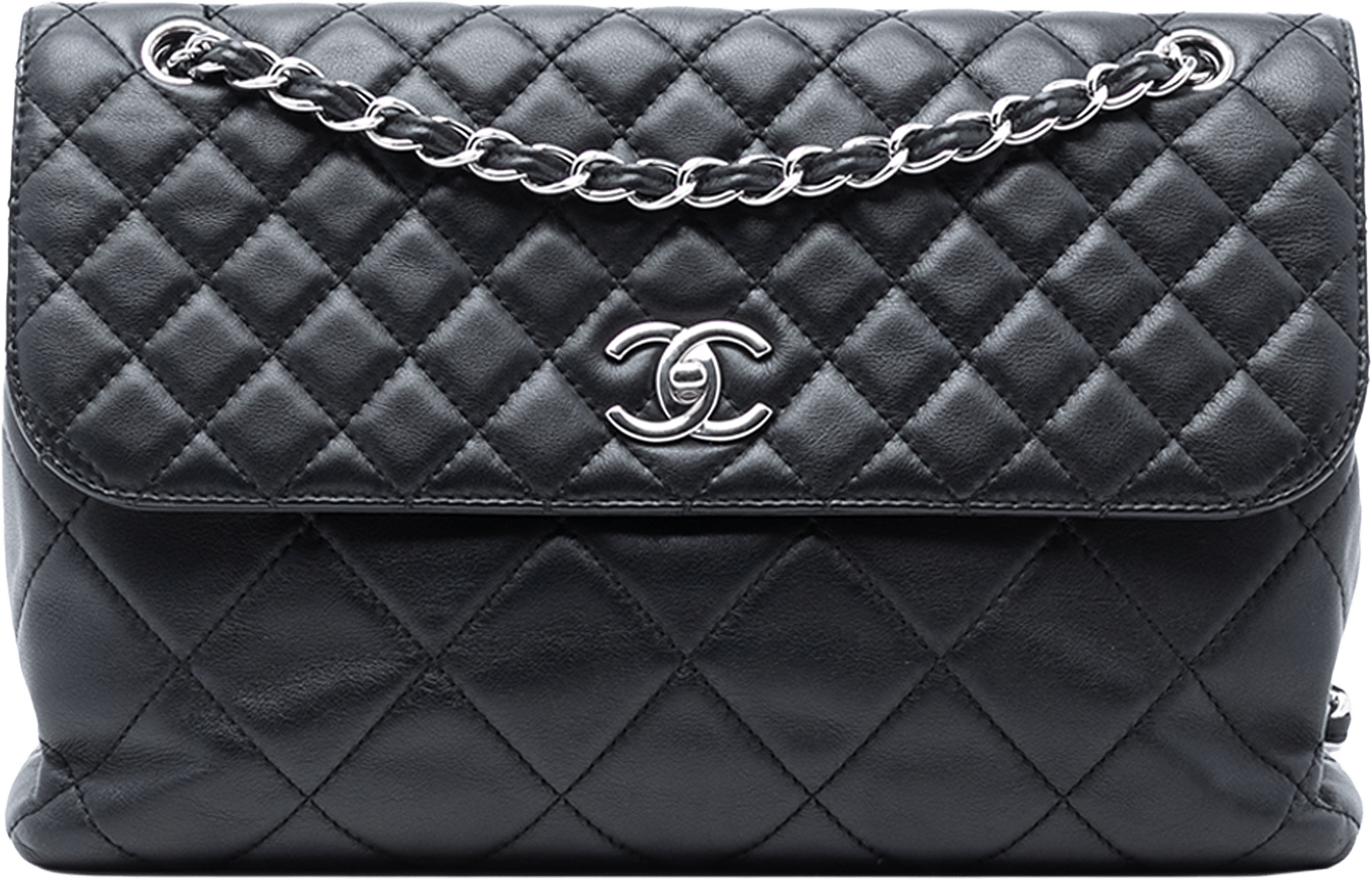 Chanel Cc Quilted Calfskin In The Business Flap, från Luxclusif, i färgen black.