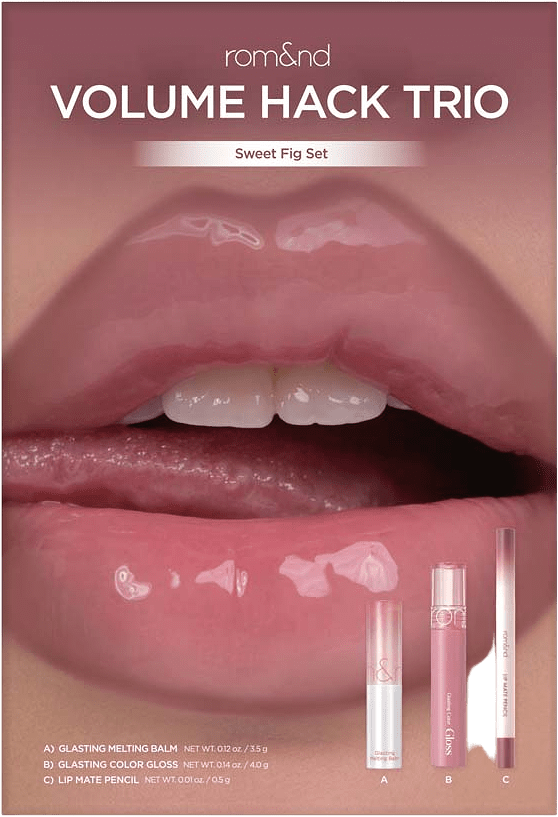 VOLUME HACK TRIO, från rom&nd, i färgen Sweet Fig.