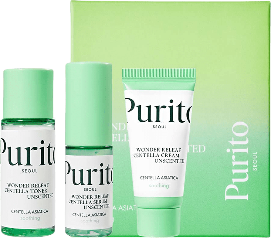 Wonder Releaf Centella Mini Kit Unscented, från Purito.