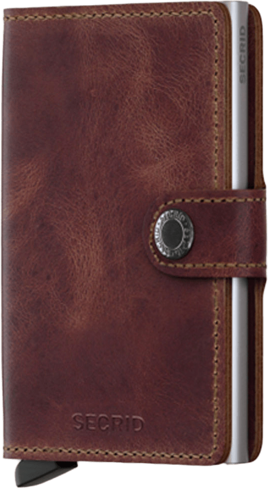 Miniwallet, från Secrid, i färgen Brown.