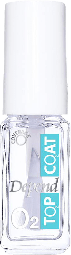 O2 Nailpolish, från Depend, i färgen 080 Top Coat.