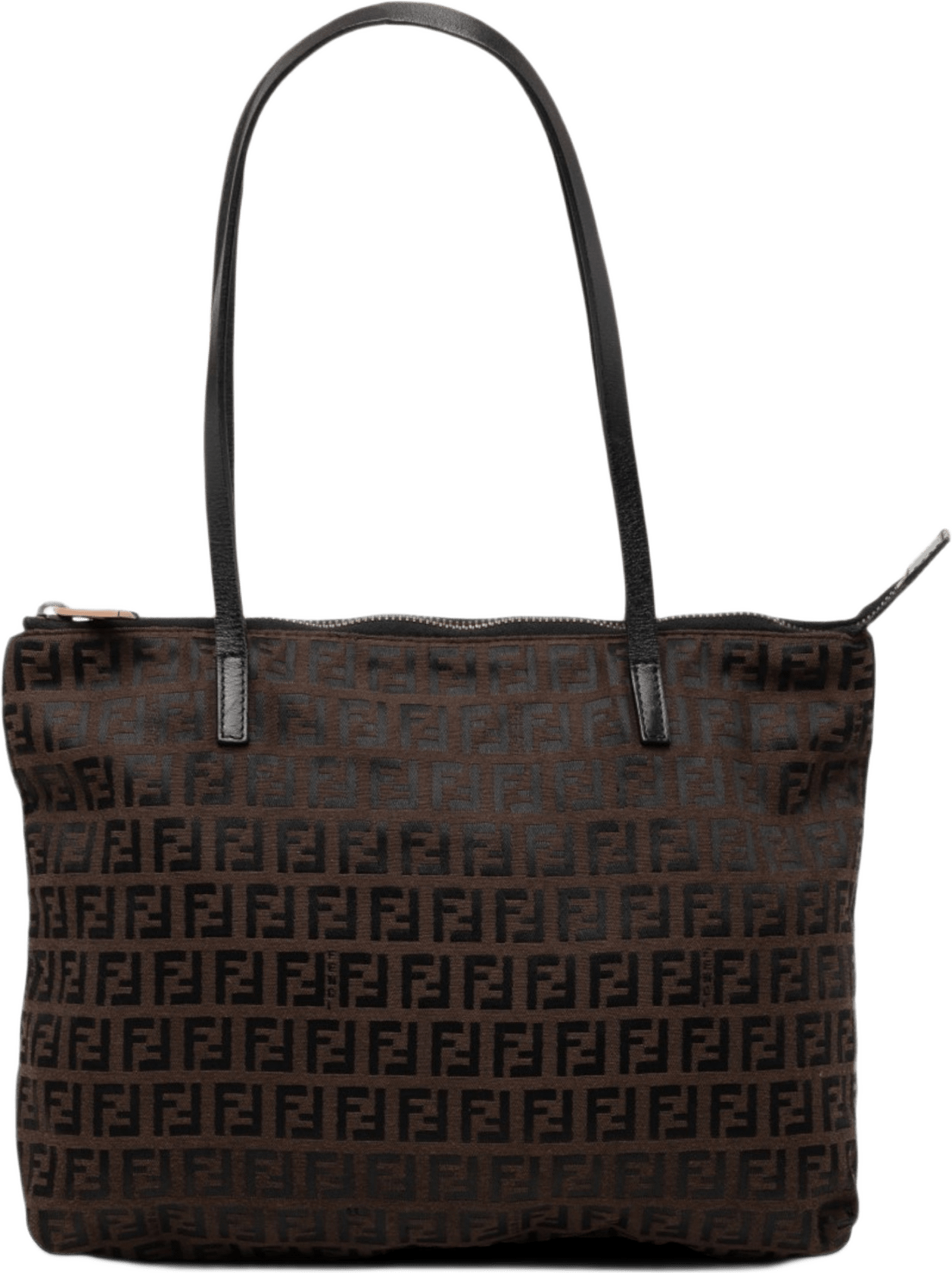 Fendi Zucchino Canvas Tote, från Luxclusif, i färgen brun.