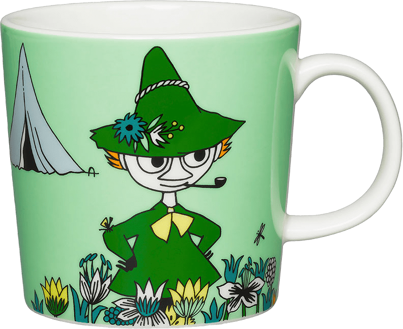 Muminmugg 30 cl, från Arabia, i färgen Snusmumriken.