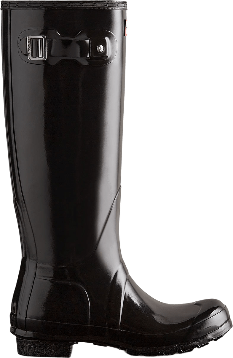 WOMENS ORIGINAL TALL GLOSS BOOT, från Hunter, i färgen Black.