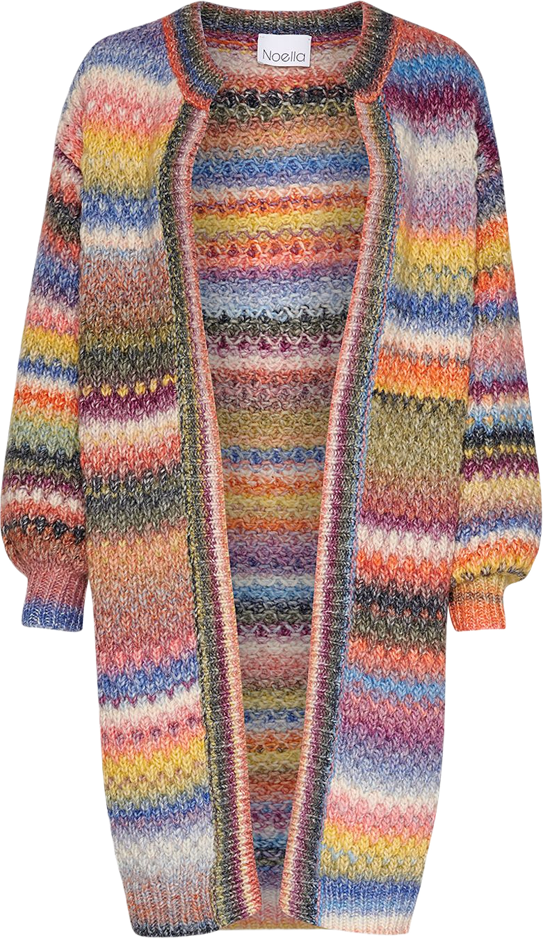 Gio Knit Cardigan - Multi Mix, från Noella, i färgen multi mix.