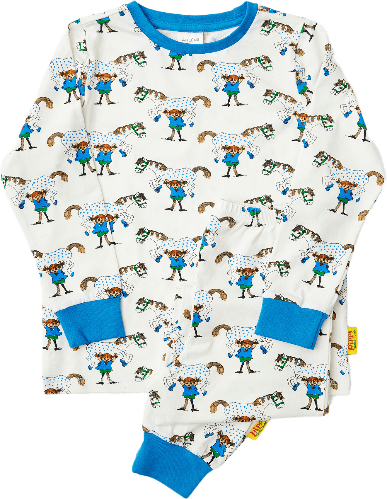 Pippi Långstrump-pyjamas JULY, från PIPPI, i färgen White.