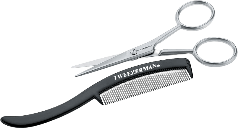 Moustache Scissors With Comb, från Tweezerman.
