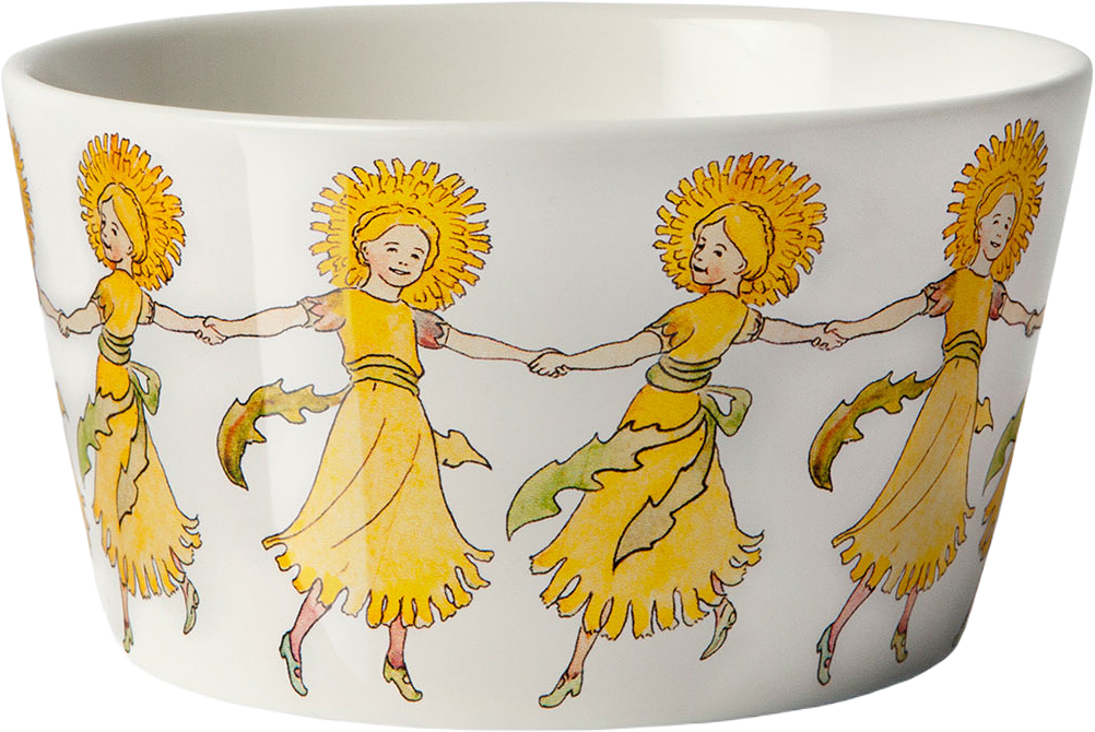 Elsa Beskow Skål 50 cl Flower Girl, från Design House Stockholm, i färgen Mönster.