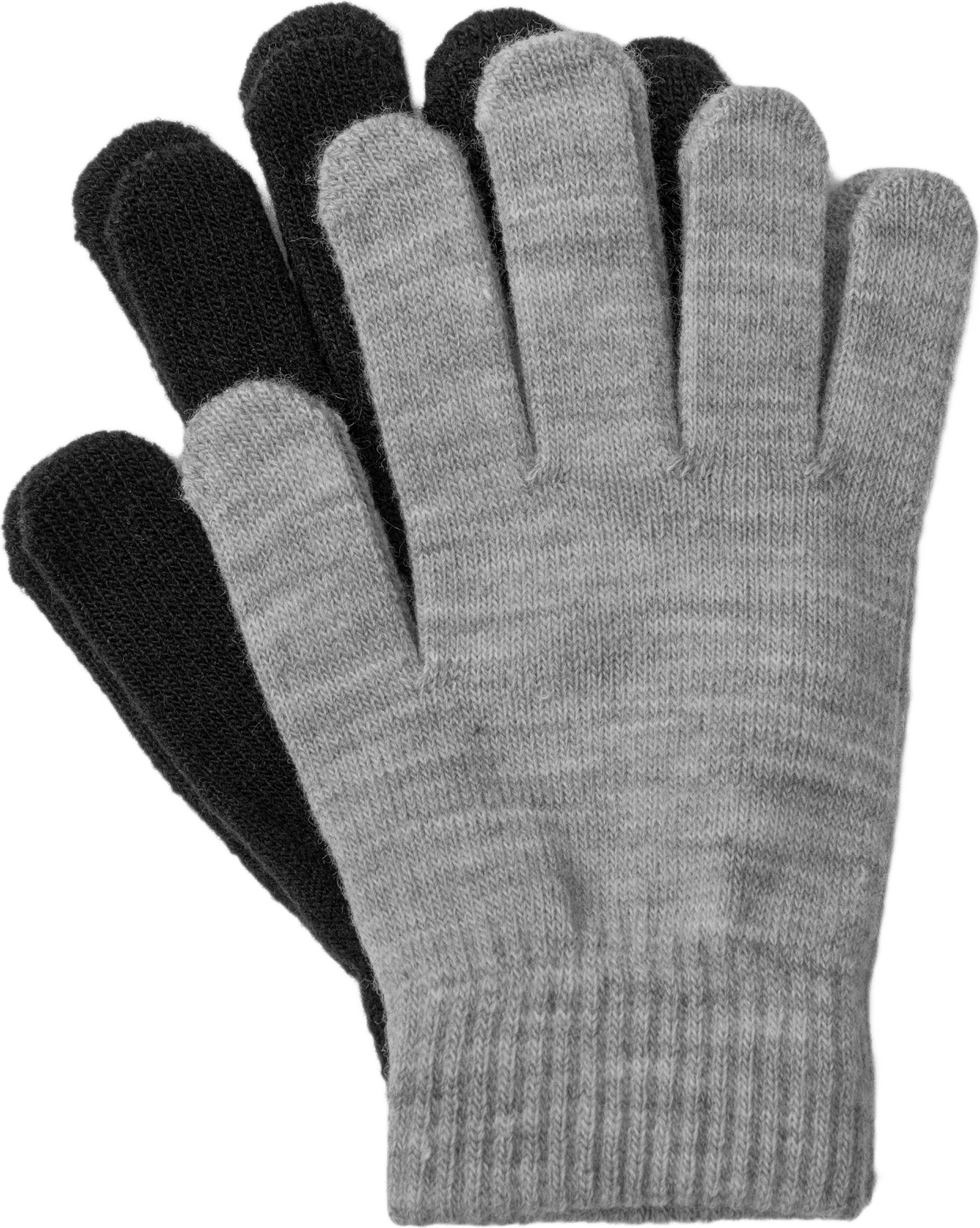Fingervantar MAGIC, 2-pack, från Å WOMAN, i färgen Light Grey Mel.