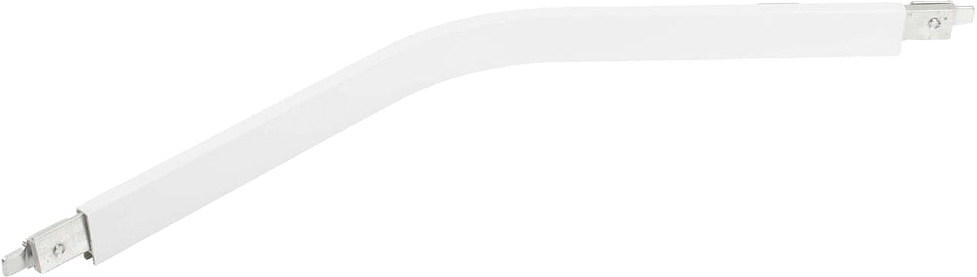 Elite Hörnböj 135°, från Kirsch, i färgen White.