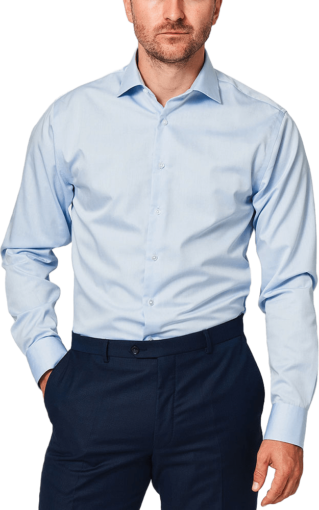 Twill Strykfri Regular, från The Shirt Factory, i färgen L.blue.