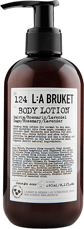 124 Body Lotion Salvia/Rosmarin/Lavendel, från L:a Bruket.