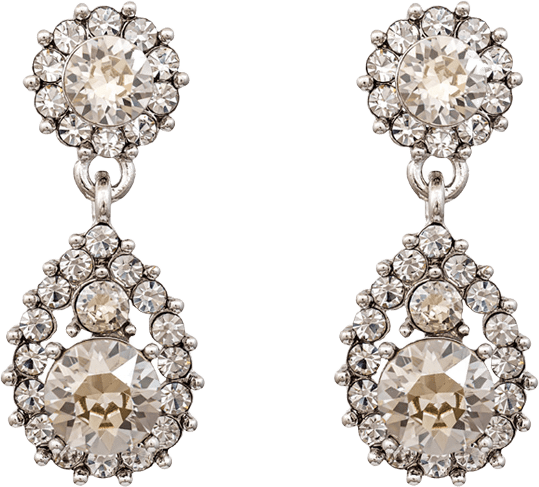 Sofia earring, från Lily and Rose, i färgen Clear.