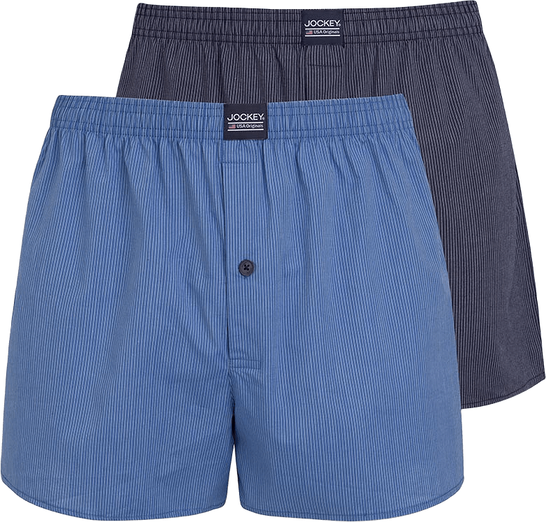 Boxer Woven 2-Pack, från Jockey, i färgen Blue.