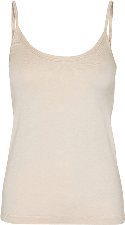 Linne Finesse Top, från Inwear, i färgen Chalk.