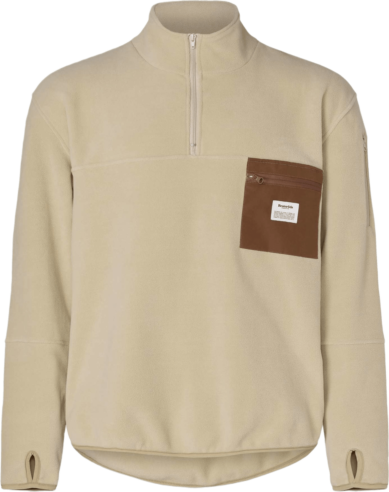 Återvunnen Polyester, Pullover Fleece, Svart