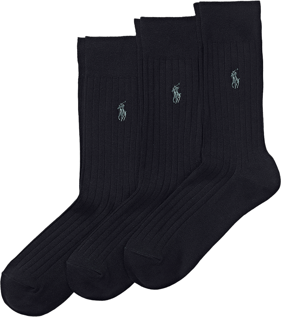 Ribbed Crew Sock 3-Pack