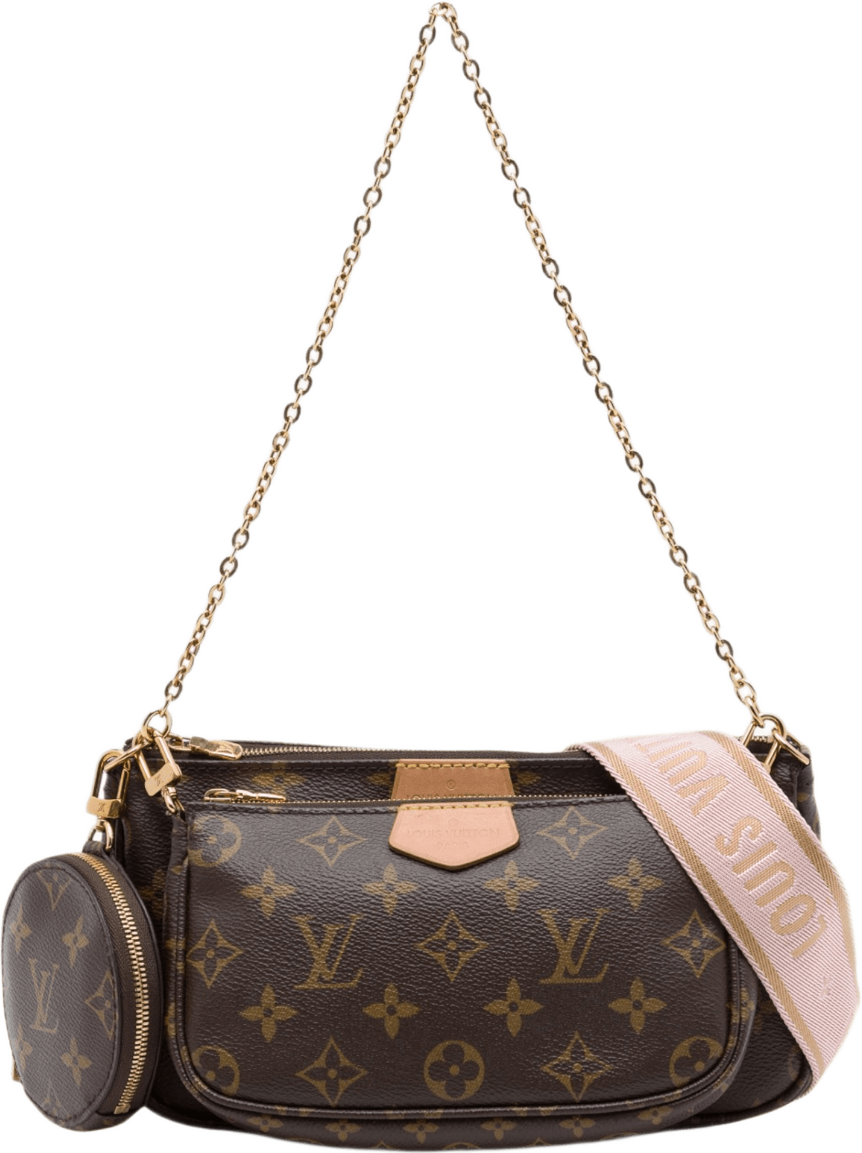 Louis Vuitton Monogram Multi Pochette Accessoires, från Luxclusif, i färgen brun.